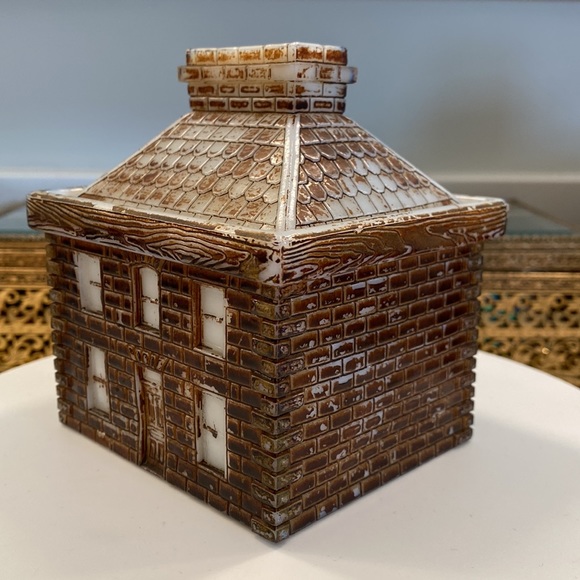 Antique Westmoreland Specialty Co. Milk Glass Schoolhouse Mustard Pot/Money Bank - Picture 10 of 17